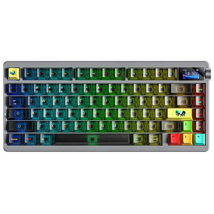 Aula Nova75 Mechanical Gaming Keyboard - Black Translucent - Phantom Cherry Switch