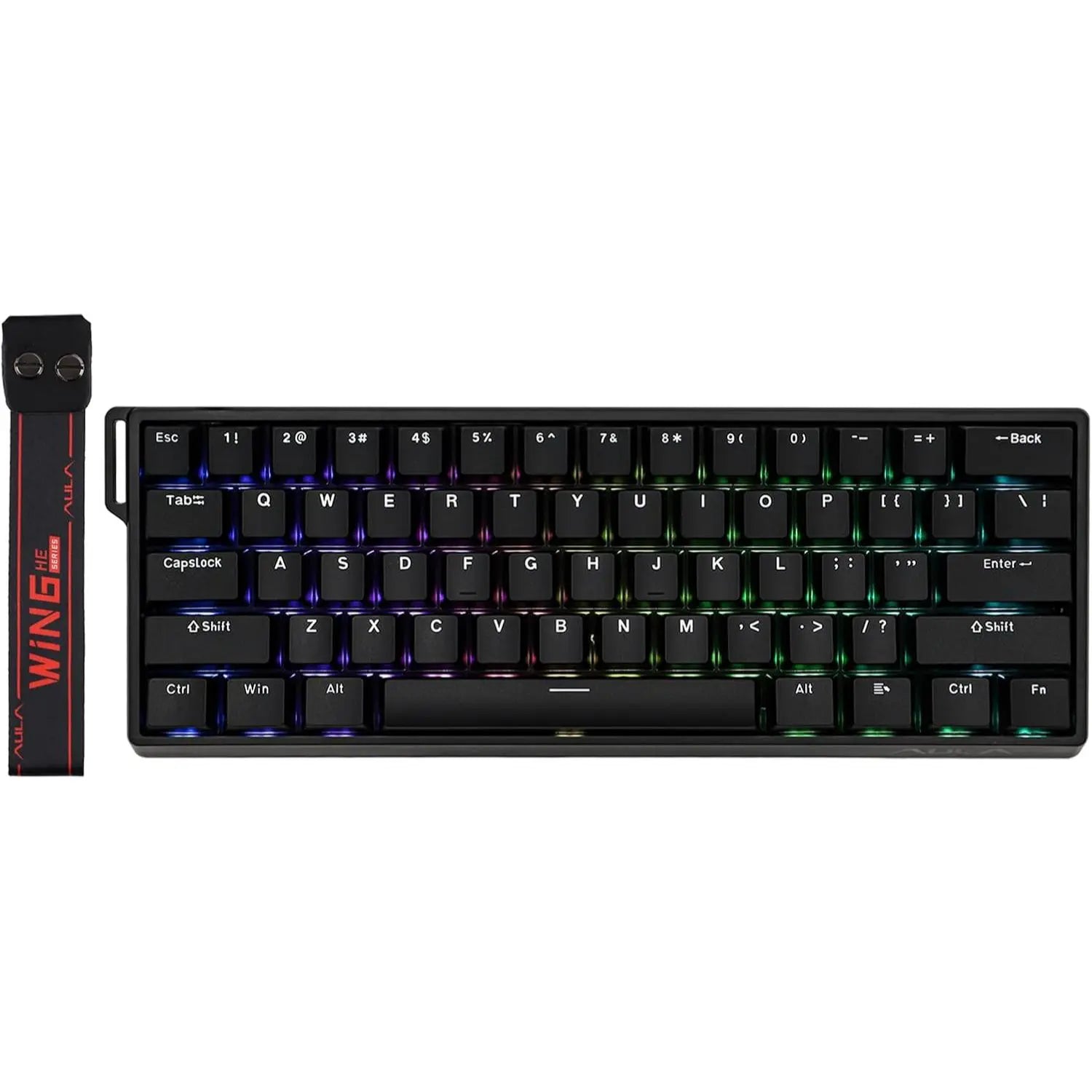 Aula WIN60 HE 60% Wired Magnetic Keyboard, 8000 Hz Polling Rate - Black - PakByte Computers