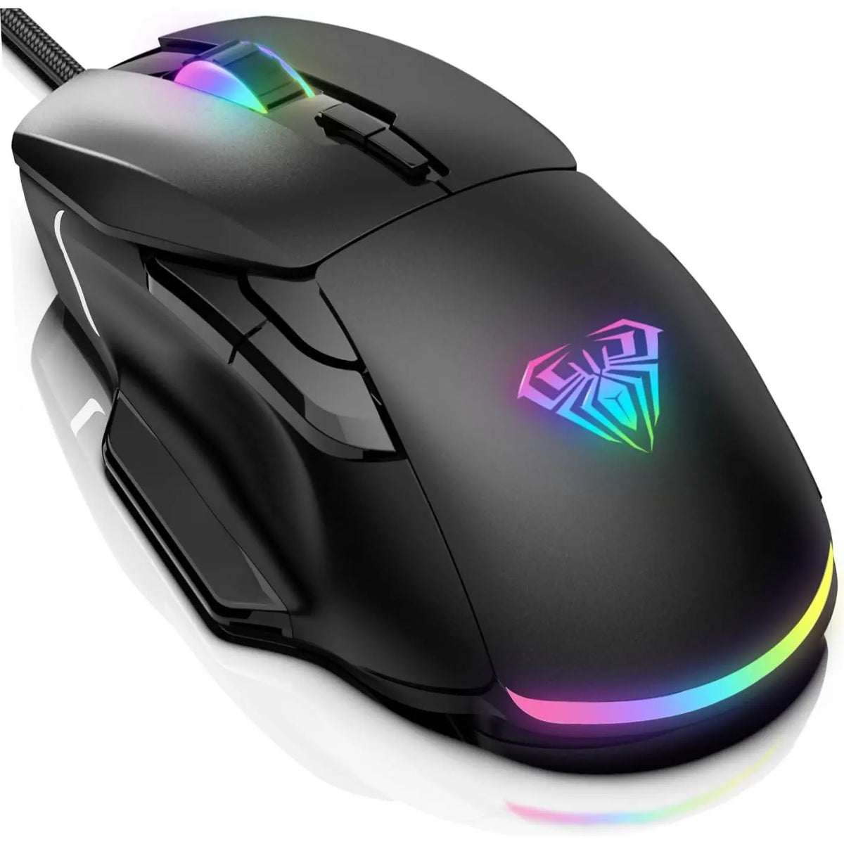 Aula Wind F815 Gaming Mouse - Black