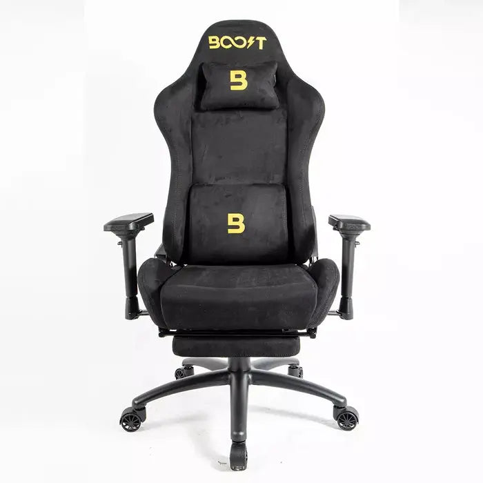 Boost Dominion Ergonomic Gaming Chair with Footrest - Black