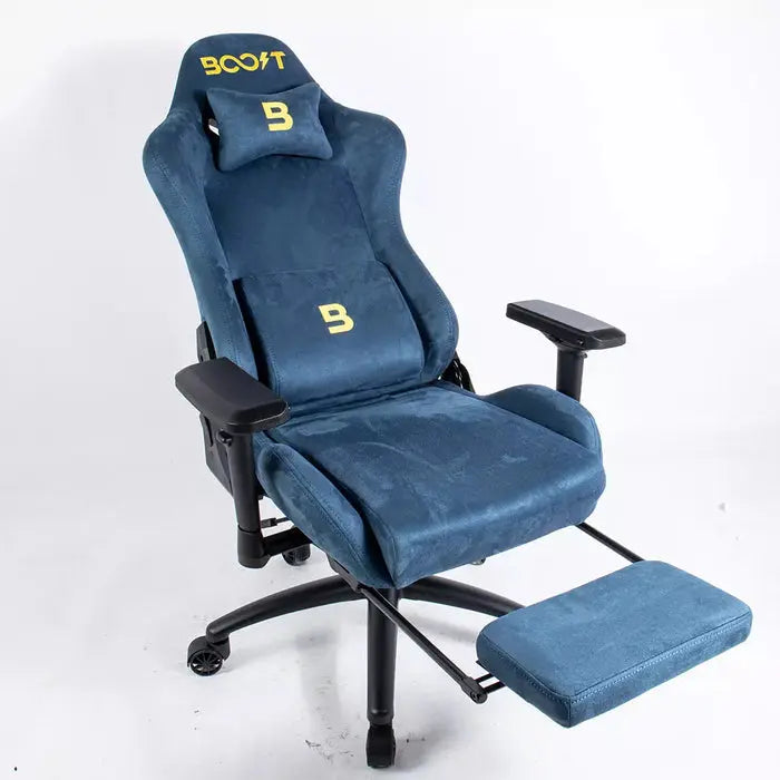 Boost Dominion Ergonomic Gaming Chair with Footrest - Blue