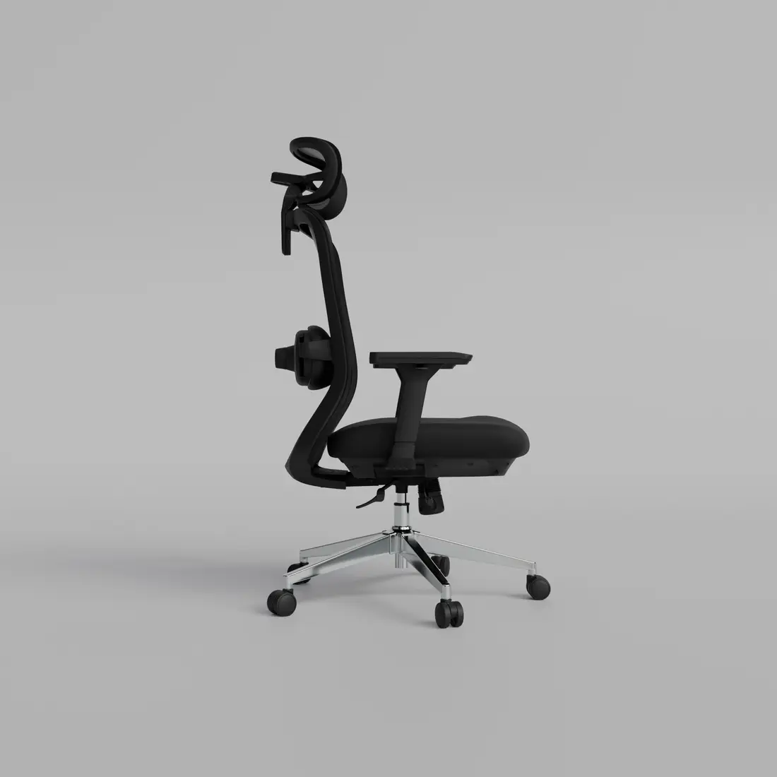 Boost Kinetic Ergonomic Mesh Chair with Electric Massager - Black
