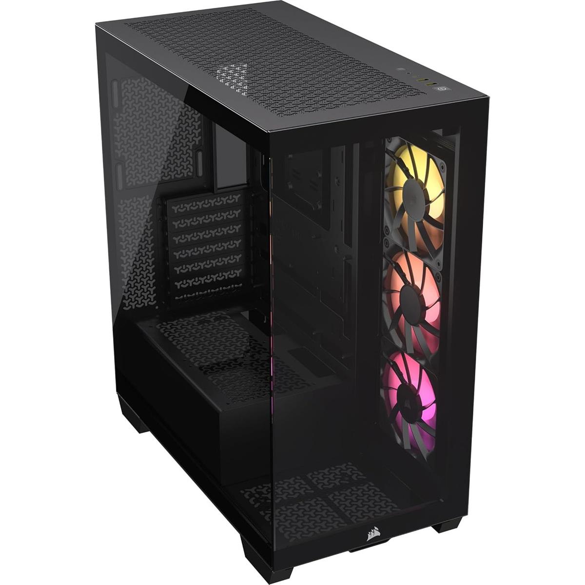 Corsair 3500X ARGB Mid-Tower ATX PC Case - Black