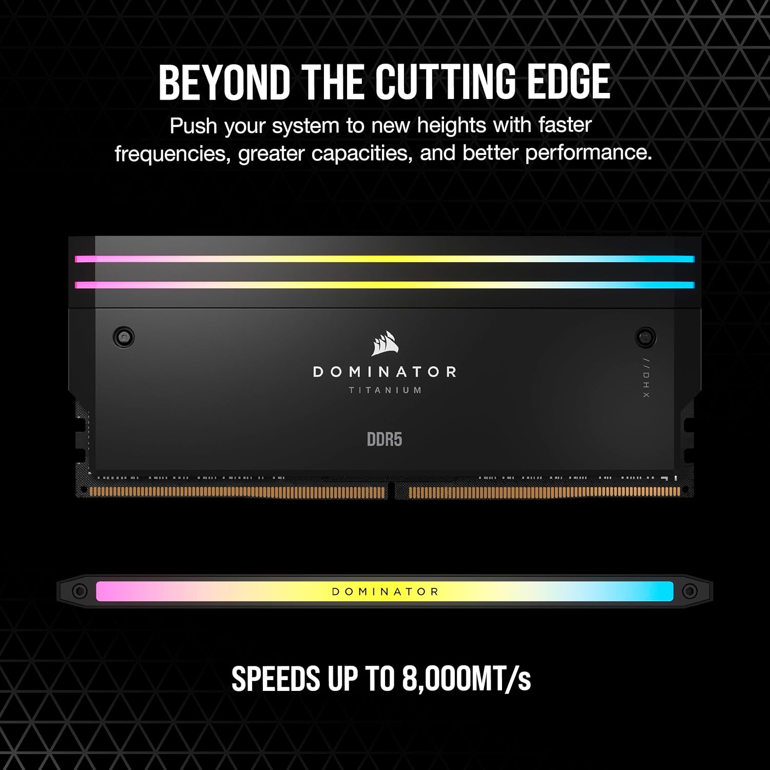 Corsair Dominator Titanium RGB DDR5 RAM 32GB (2x16GB) 6000MHz - Black