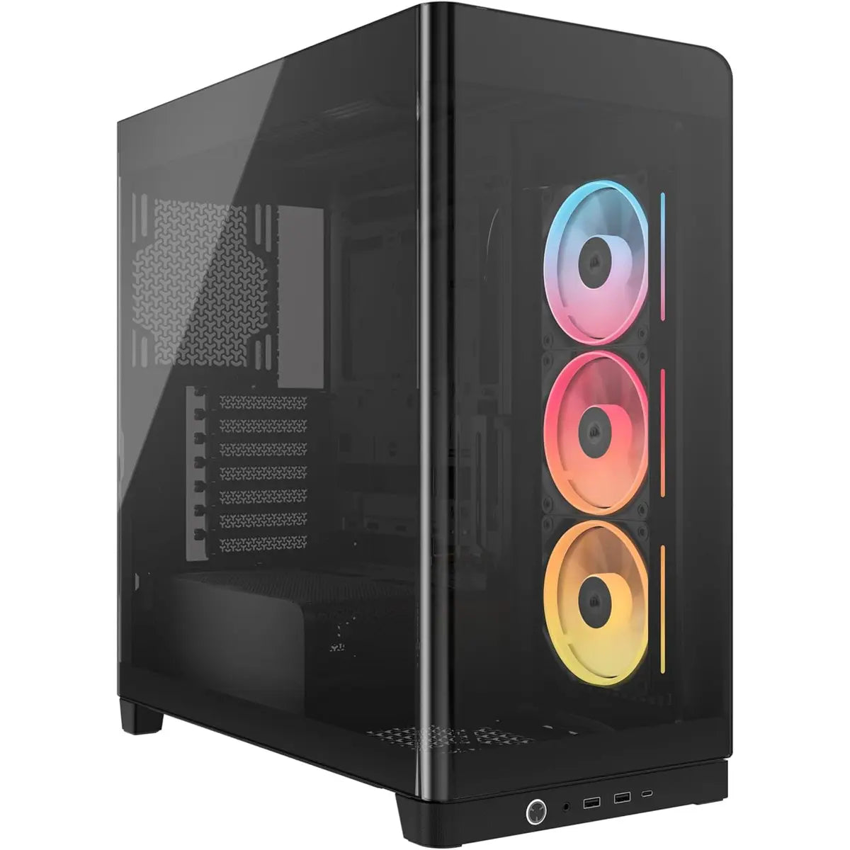 Corsair Frame 4500X LX-R RGB iCUE Link Panoramic Glass Mid-Tower PC Case - Black