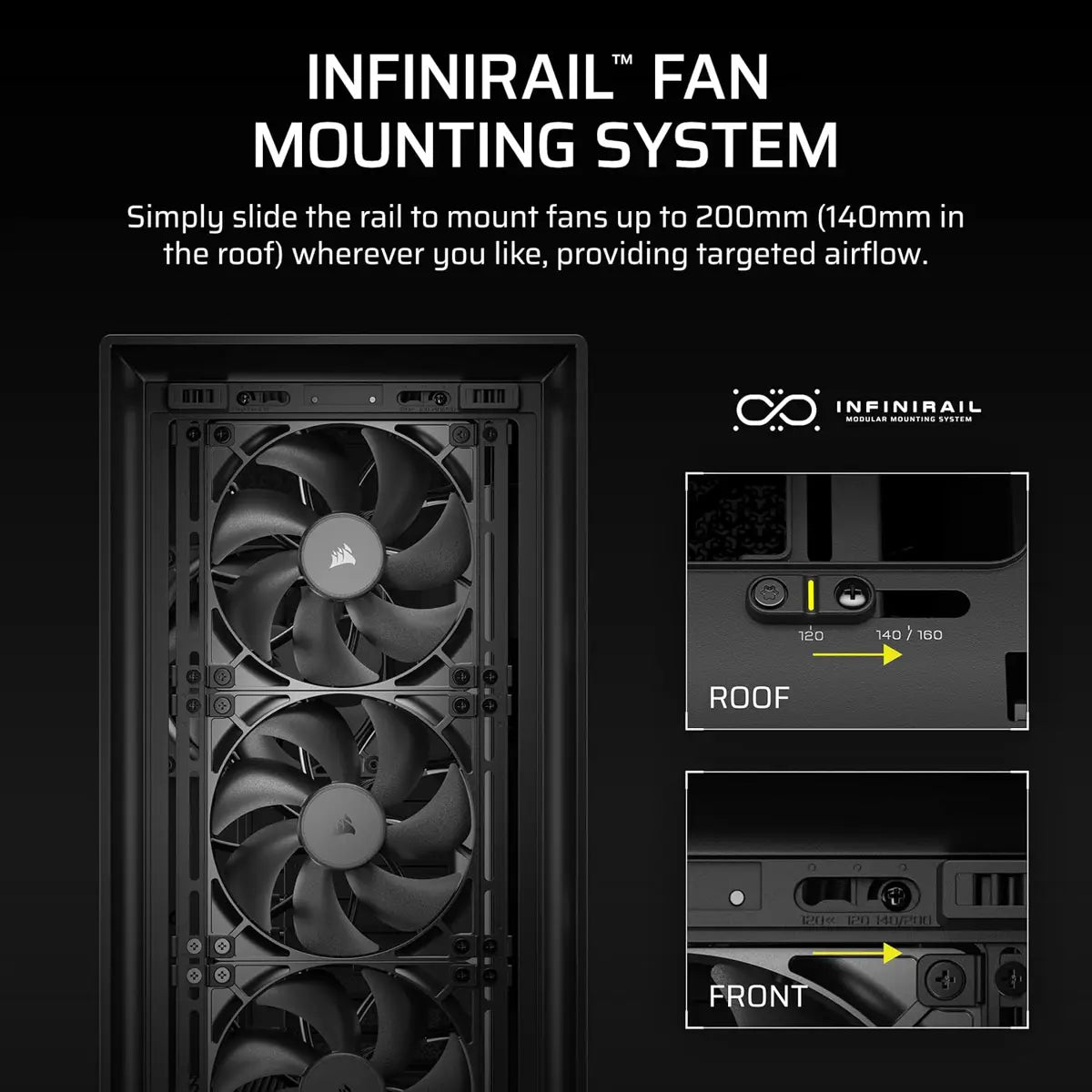 Corsair Frame 5000D RS Modular High Airflow Mid-Tower PC Case - Black