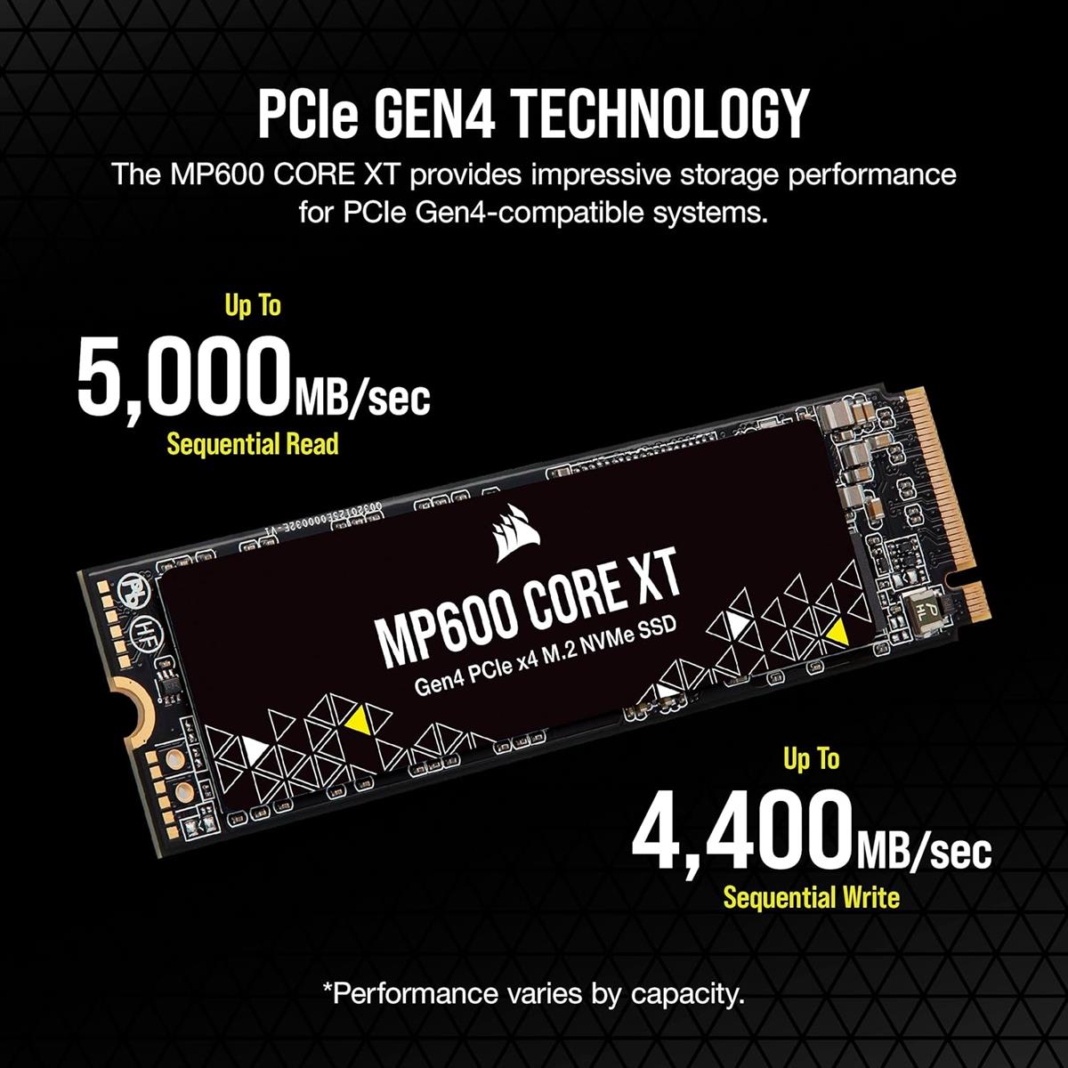 Corsair MP600 Core XT 1TB Gen4 M.2 NVMe SSD