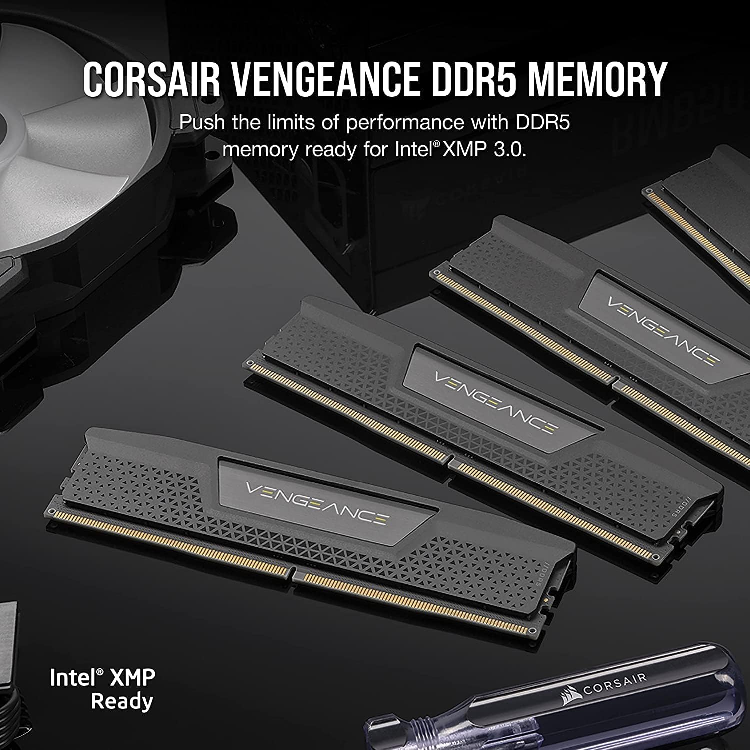 Corsair Vengeance 128GB (2x64GB) DDR5 DRAM 6000MT/s CL42 Memory Kit — Black