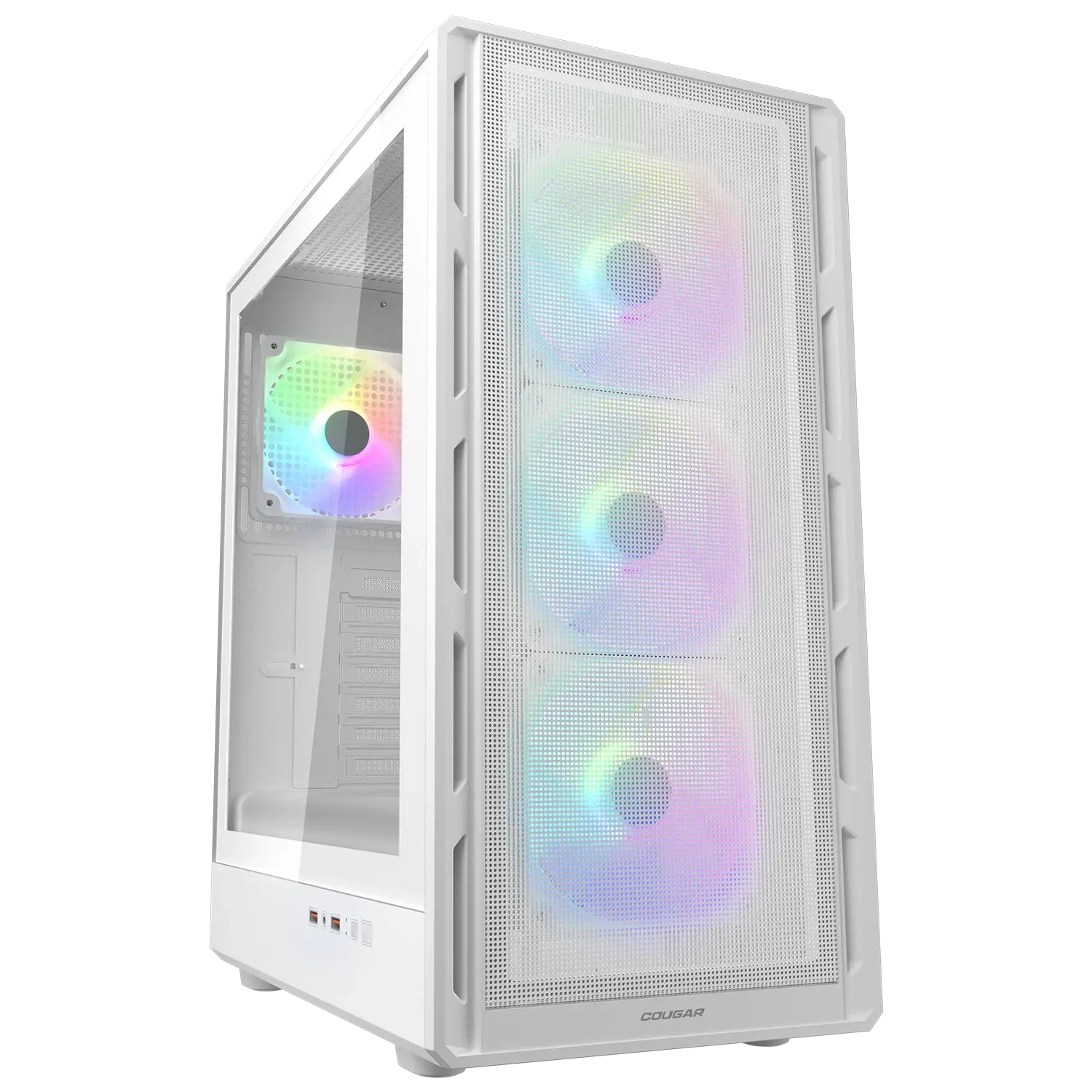 Cougar Airface Pure RGB ATX Mid Tower PC Case - White