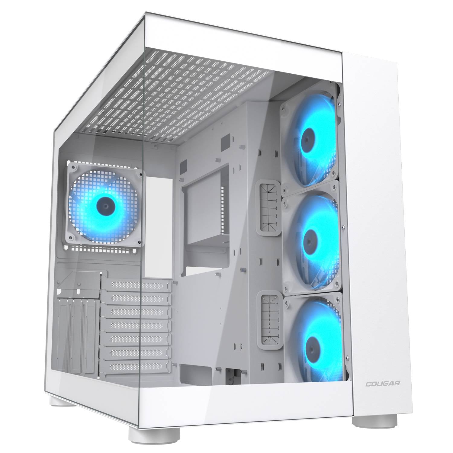 Cougar FV150 RGB Gaming Case Mid Tower - White - PakByte Computers