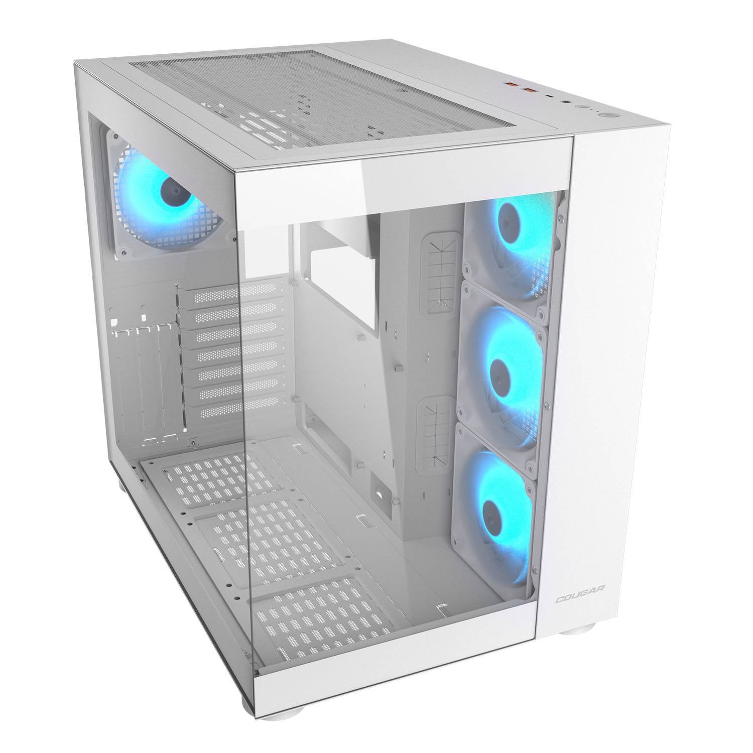 Cougar FV150 RGB Gaming Case Mid Tower - White - PakByte Computers