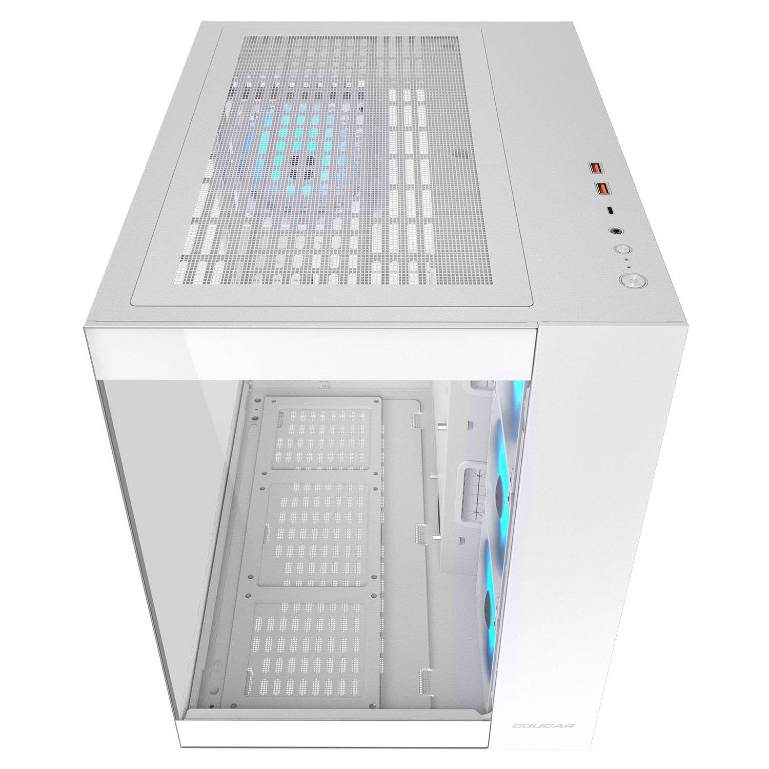 Cougar FV150 RGB Gaming Case Mid Tower - White - PakByte Computers