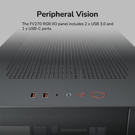 COUGAR FV270 RGB E-ATX Mid Tower PC Case – White - PakByte Computers