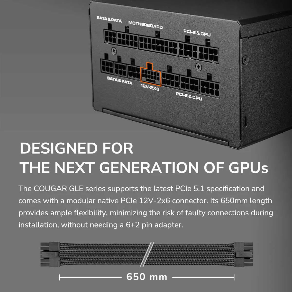 Cougar GLE 1200W Fully Modular Power Supply - PakByte Computers