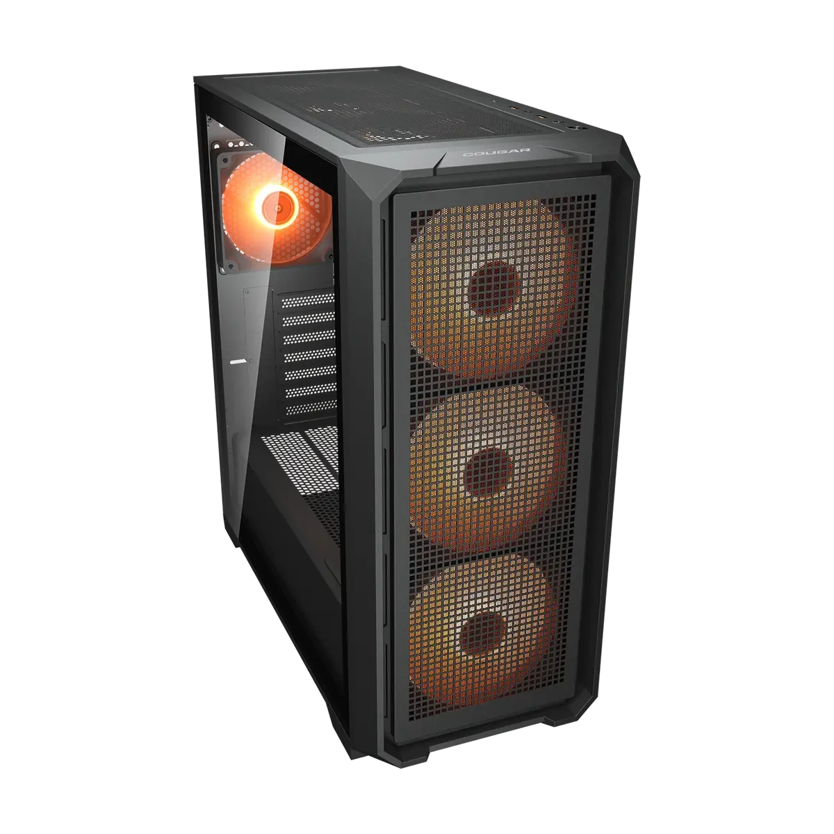 Cougar MX600 Air Pro Mid-Tower ATX Gaming PC Case, 6x ARGB Fans - Black