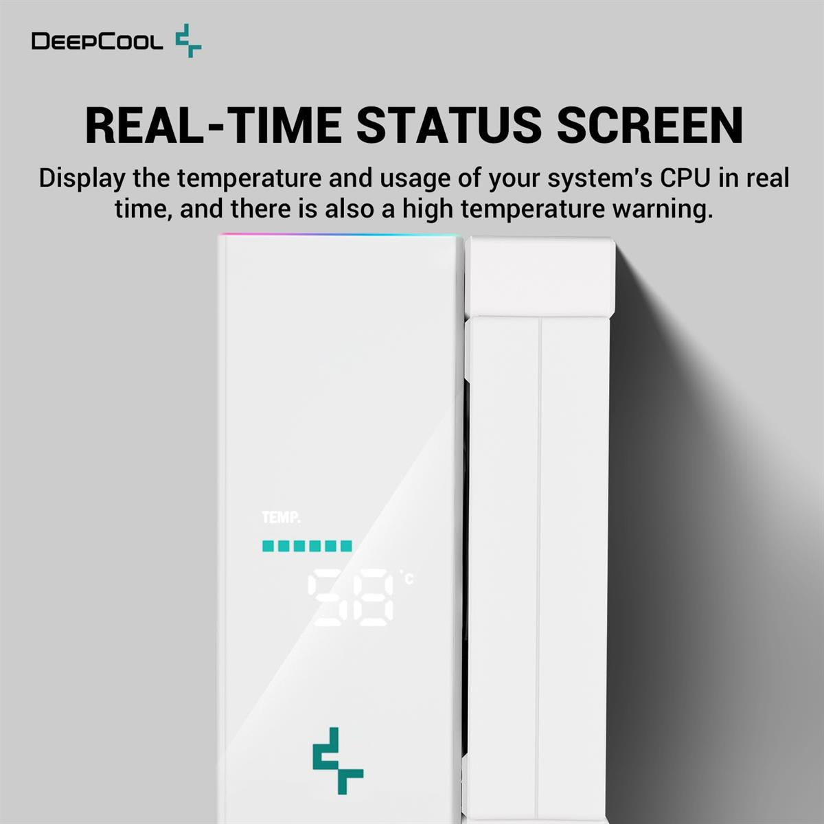 DeepCool AK400 Digital ARGB CPU Air Cooler - White - PakByte Computers