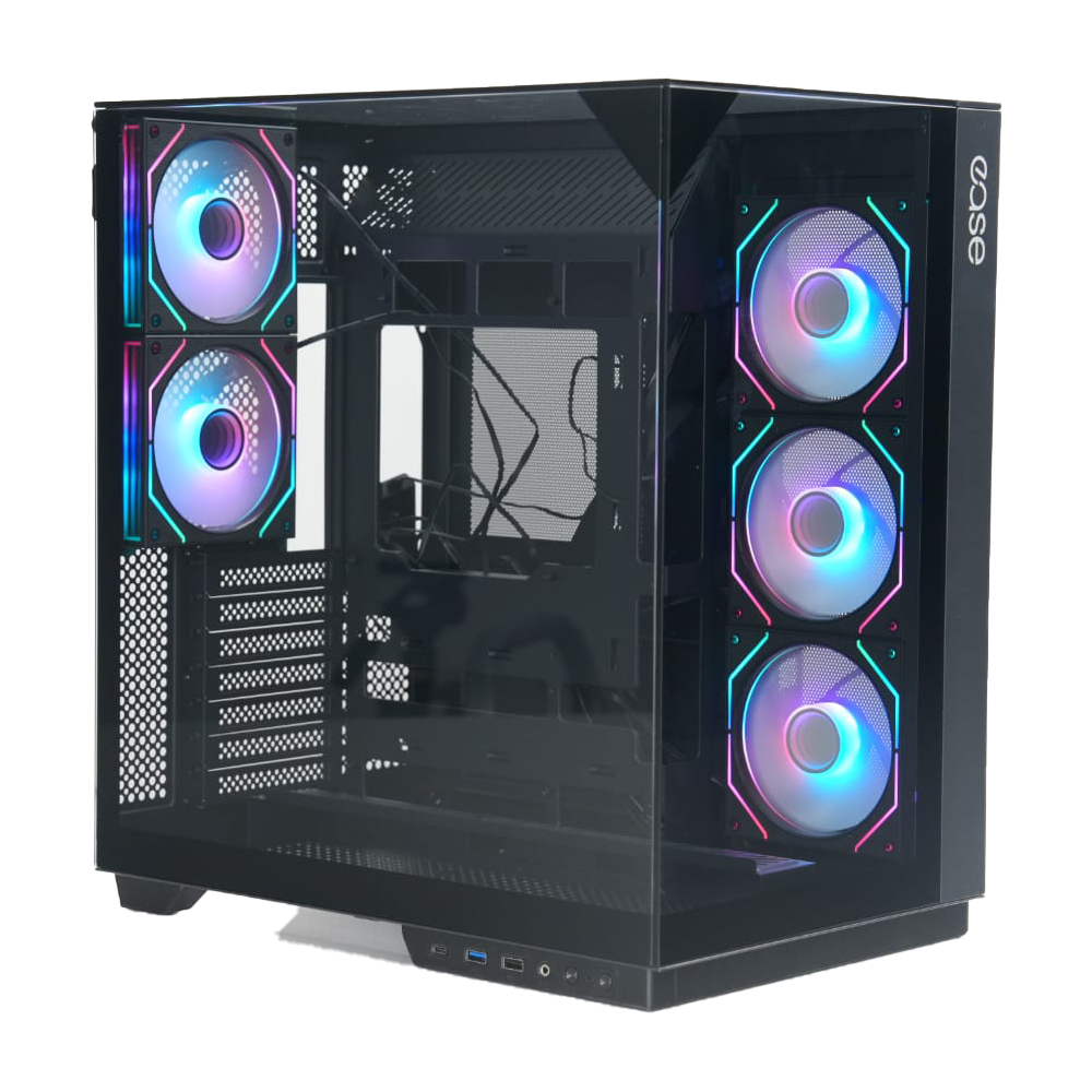 Ease EC125B Premium Mid-Tower ATX Gaming PC Case