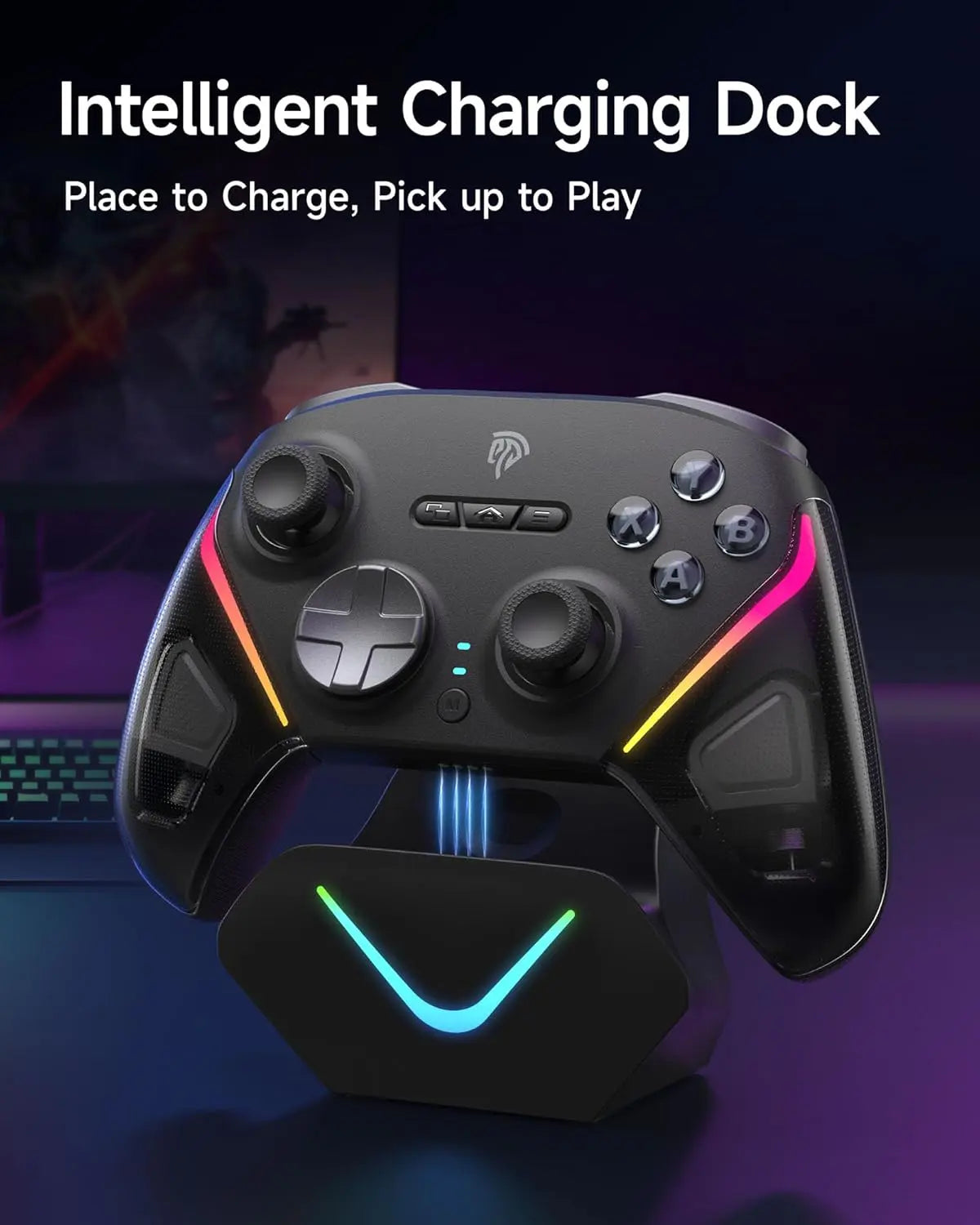 EasySMX D10 Wireless Gamepad Pro PC Controller - Space Black