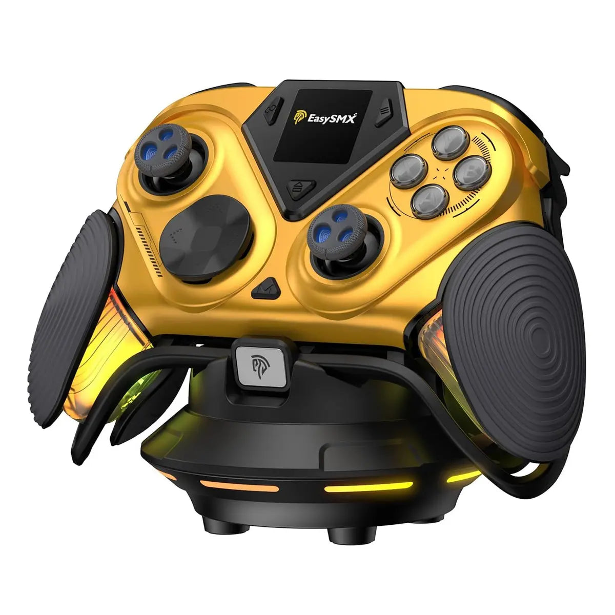 EasySMX D15 Dune 8000Hz Wireless Gaming Controller with LCD Screen - Gold