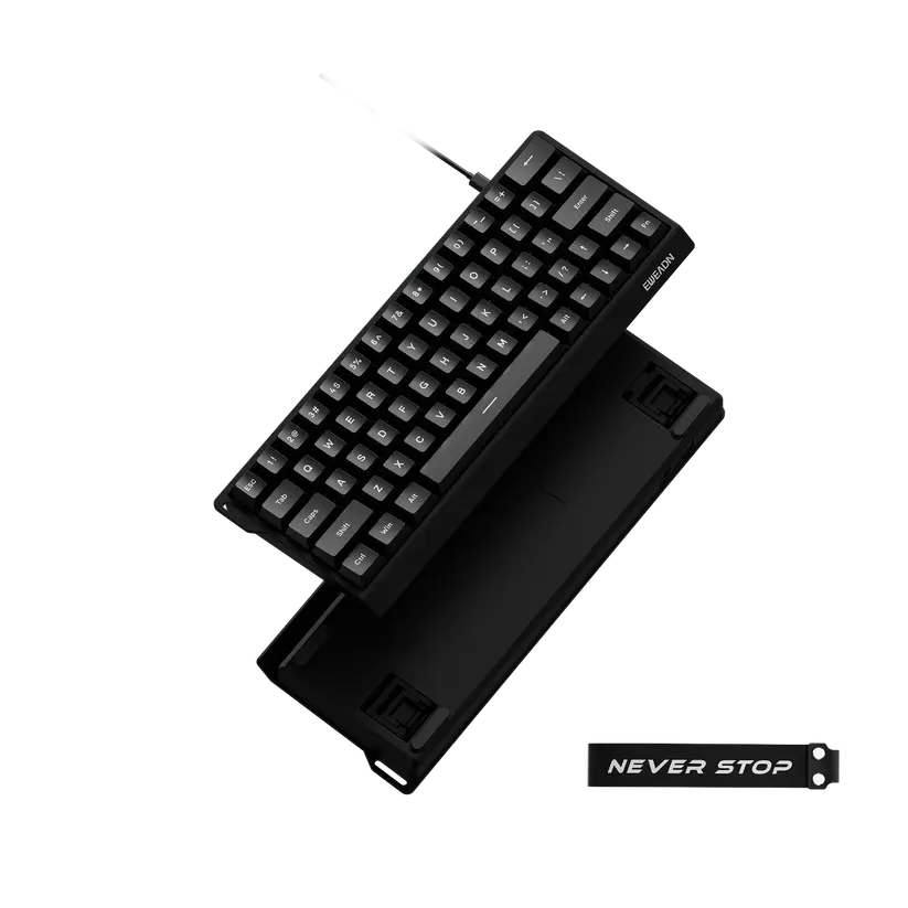 Eweadn DK63 Wired Mechanical Gaming Keyboard - Black