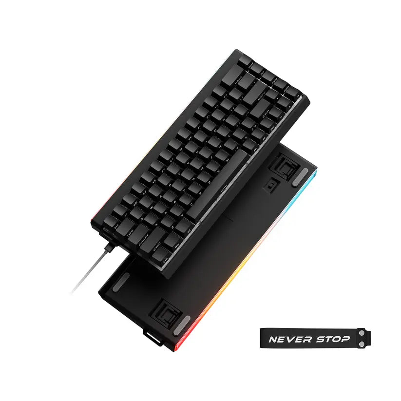 Eweadn DK68 HE RGB Wireless Tri-Mode Mechanical Gaming Keyboard - Black