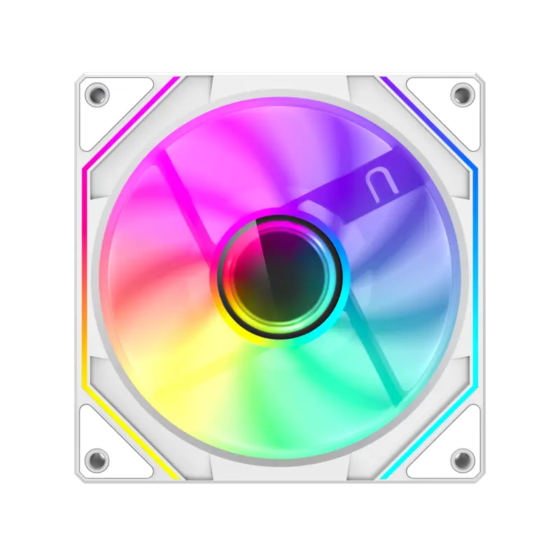 GameMax FN12A-S8I-RW Reverse 120mm Frame ARGB Fan - White