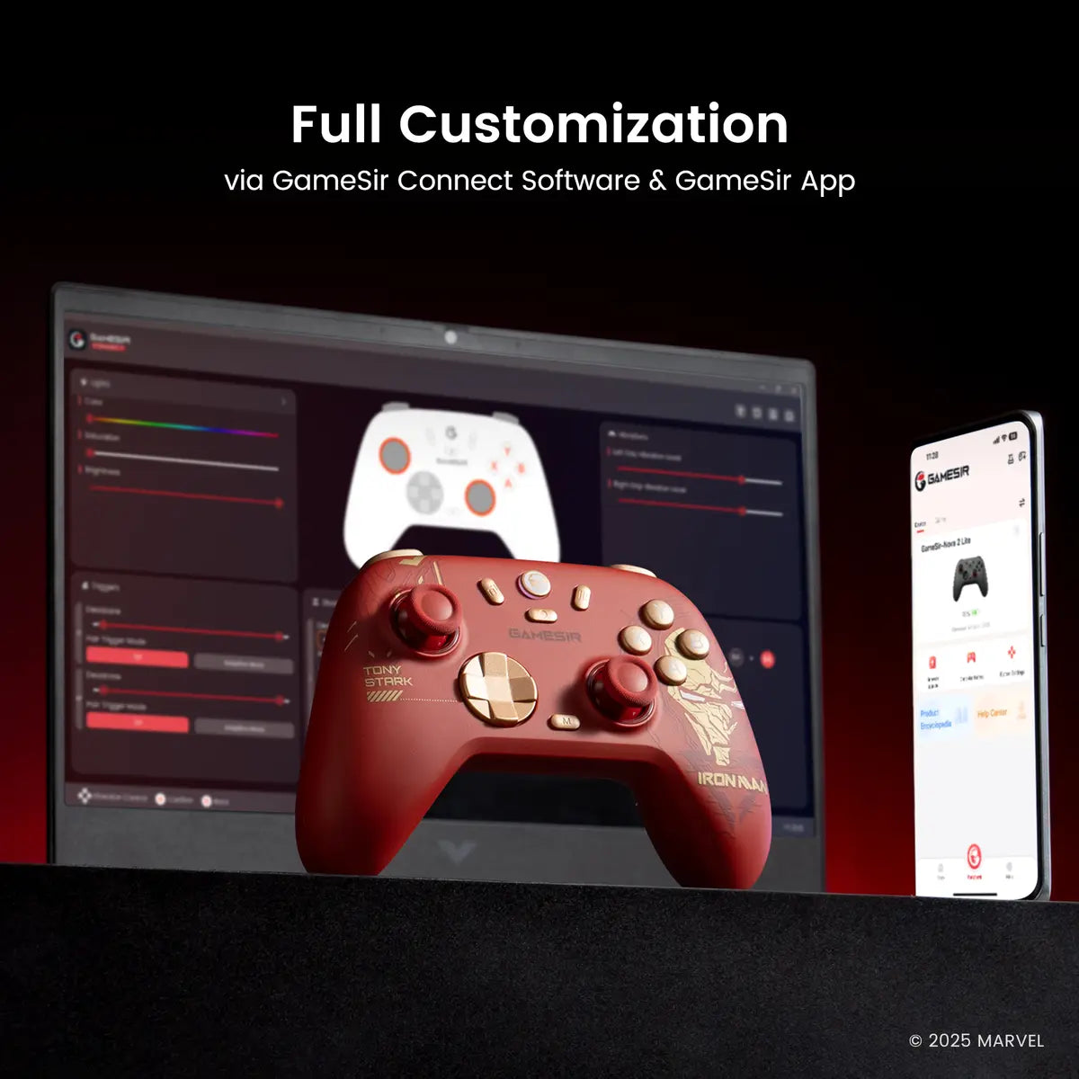 GameSir Nova 2 Lite Wireless PC Controller - Iron Man Edition