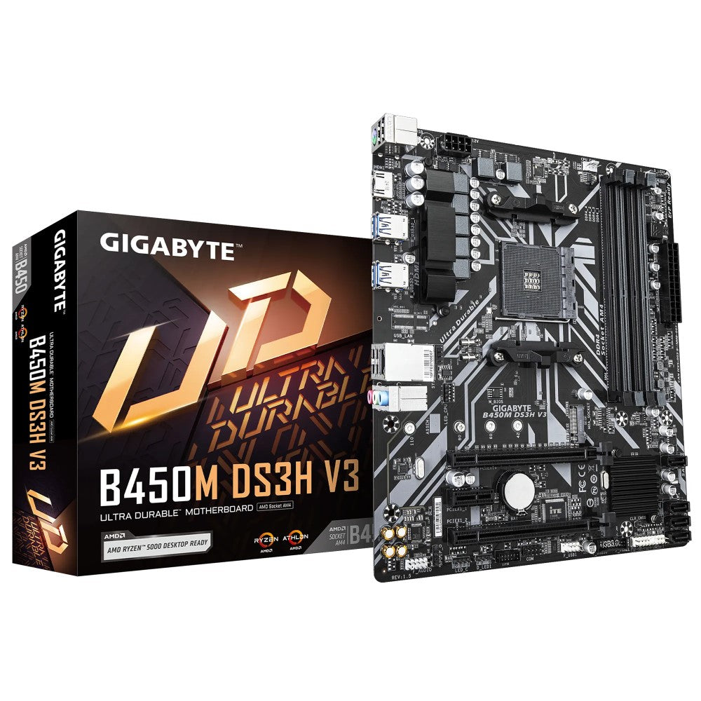 Gigabyte B450M DS3H V3 DDR4 Motherboard