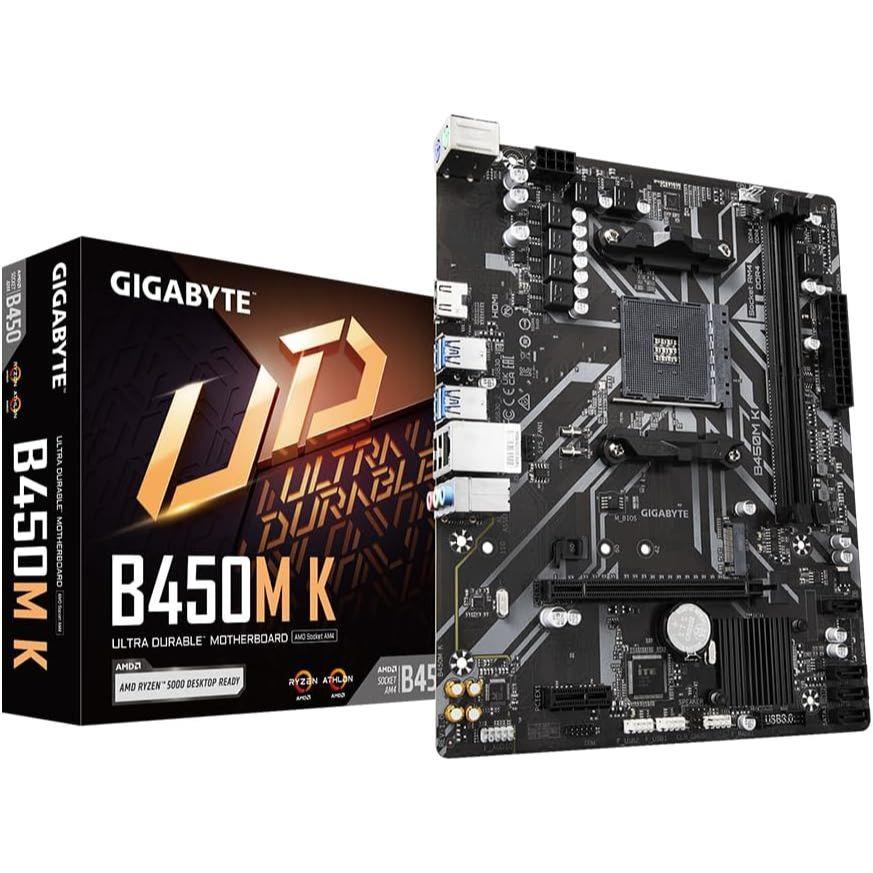 Gigabyte B450M K AMD AM4 microATX Motherboard - PakByte Computers