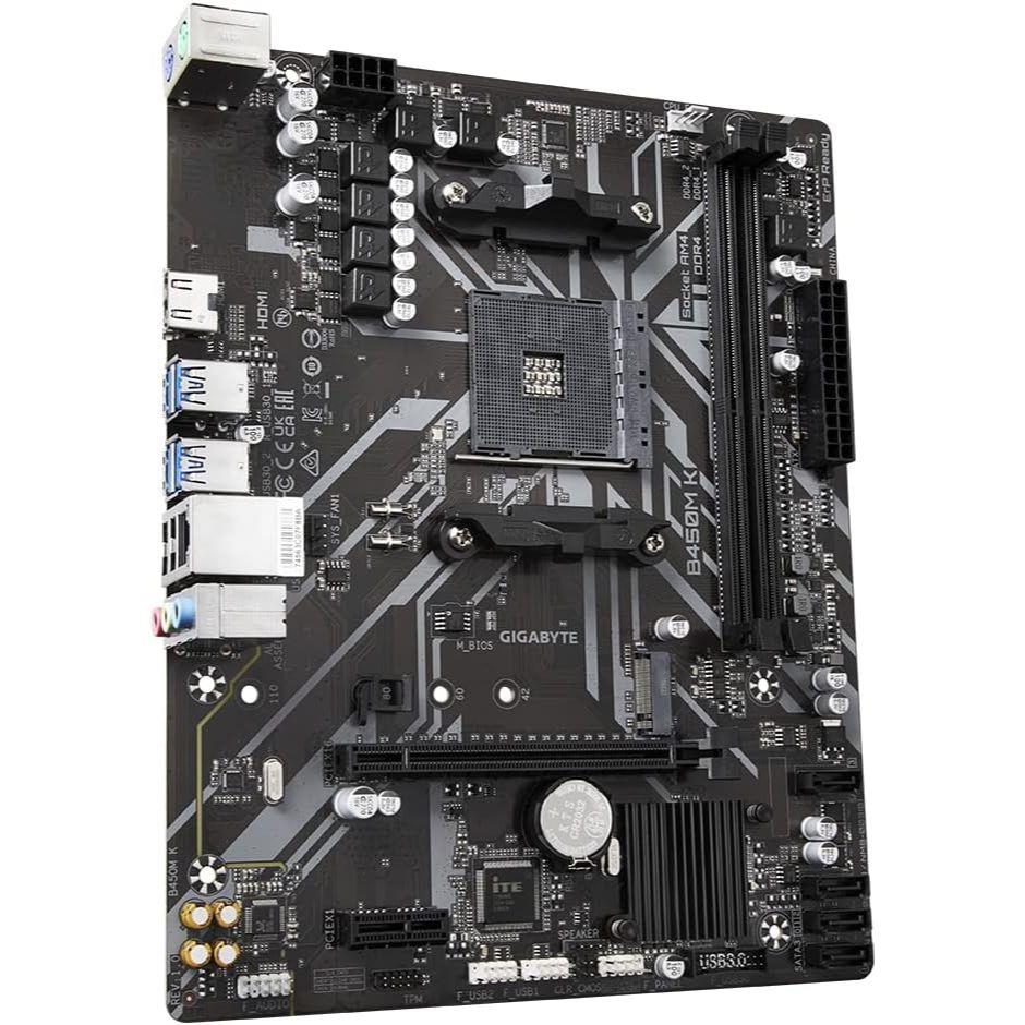 Gigabyte B450M K AMD AM4 microATX Motherboard - PakByte Computers
