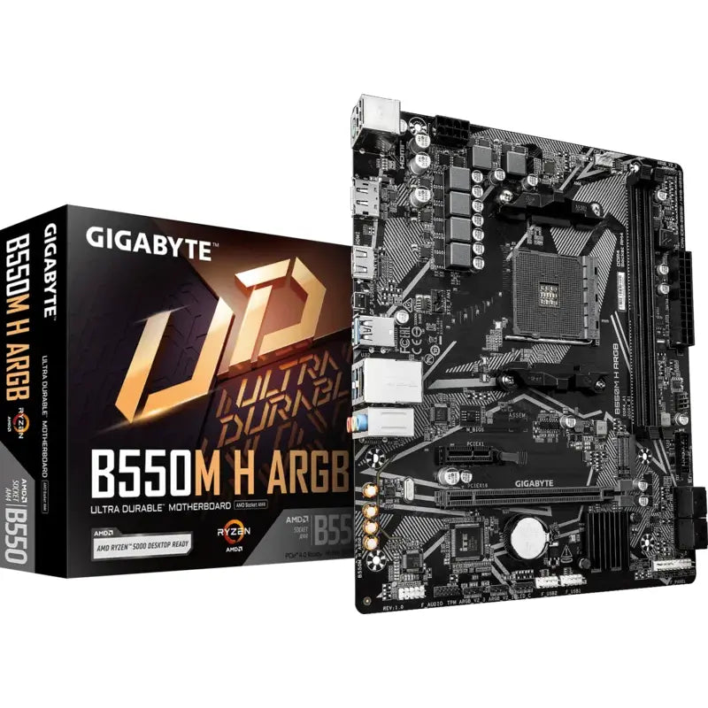 Gigabyte B550M H ARGB DDR4 AMD AM4 microATX Motherboard