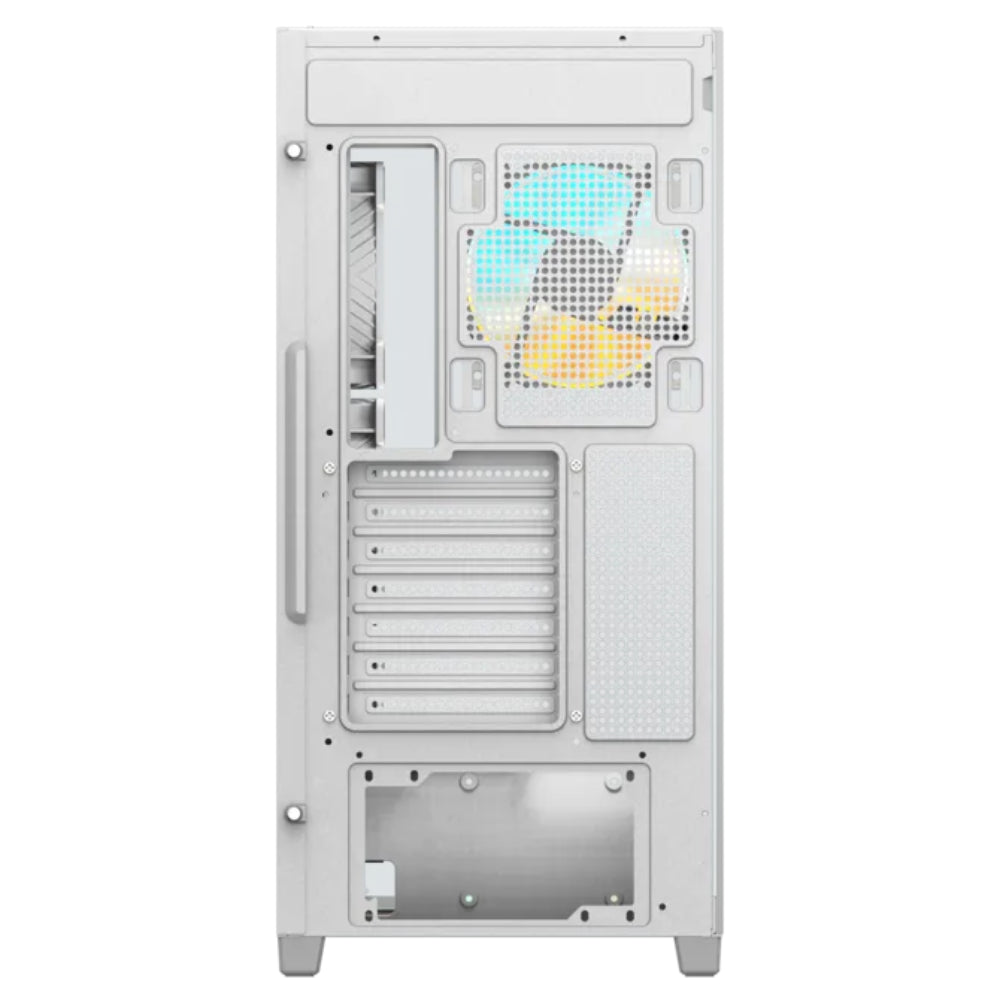 GIGABYTE C500 PANORAMIC STEALTH ICE ATX Mid Tower PC Gaming Case, Pre-installed 4x ARGB Fans – White