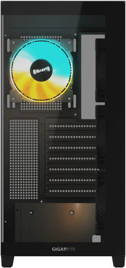 GIGABYTE C500 PANORAMIC STEALTH ICE ATX Mid Tower PC Gaming Case, Pre-installed 4x ARGB Fans – White