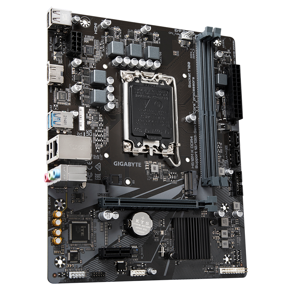 Gigabyte H610M K DDR4 Intel 12/13th Gen microATX Motherboard - PakByte Computers