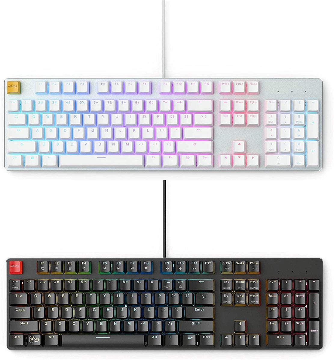 Glorious GMMK Full Size Prebuilt Mechanical Keyboard - Brown Switches