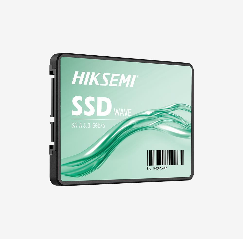 HIKSEMI SSD with a green wave design on a white background