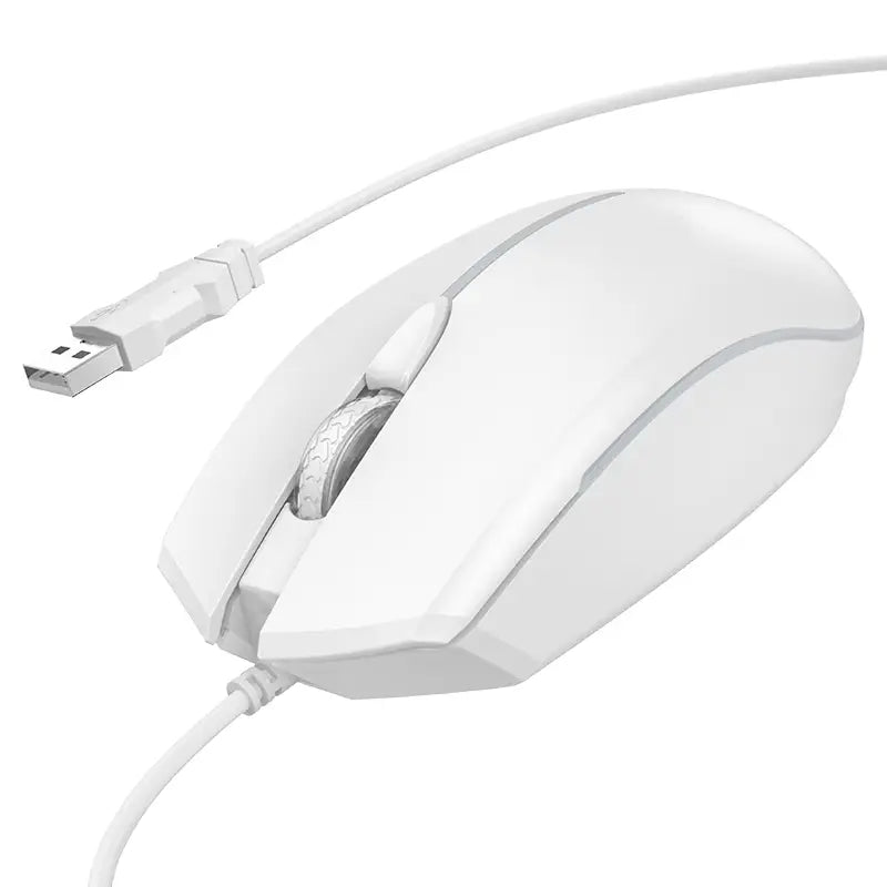 HOCO GM37 – Wonderful Gaming Luminous Wired Mouse - White