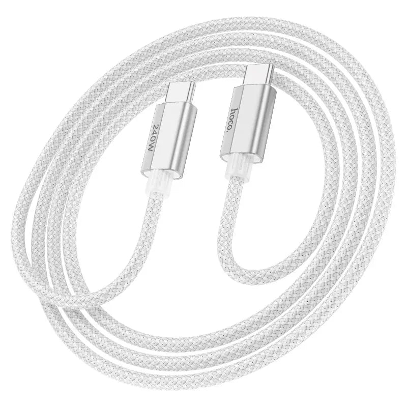 HOCO U134 Primero 240W Charging Data Cable Type-C to Type-C (1.8M) - Gray
