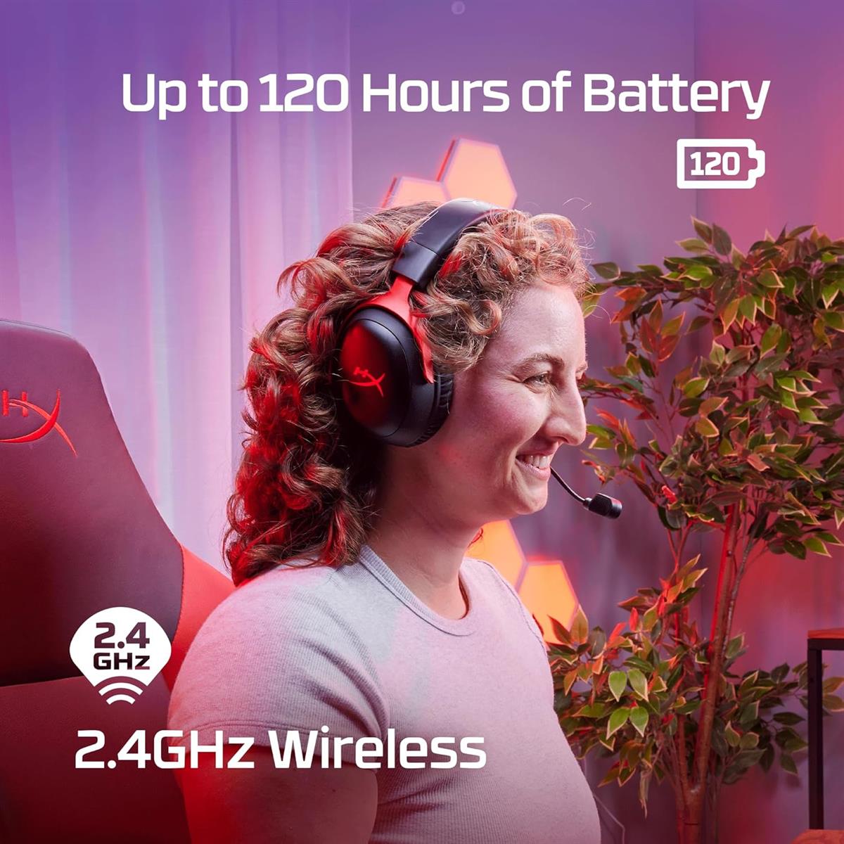 HyperX Cloud III Wireless Gaming Headset - Red