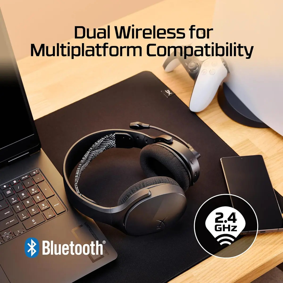 HyperX Cloud Jet Dual Wireless Gaming Headset - Blue