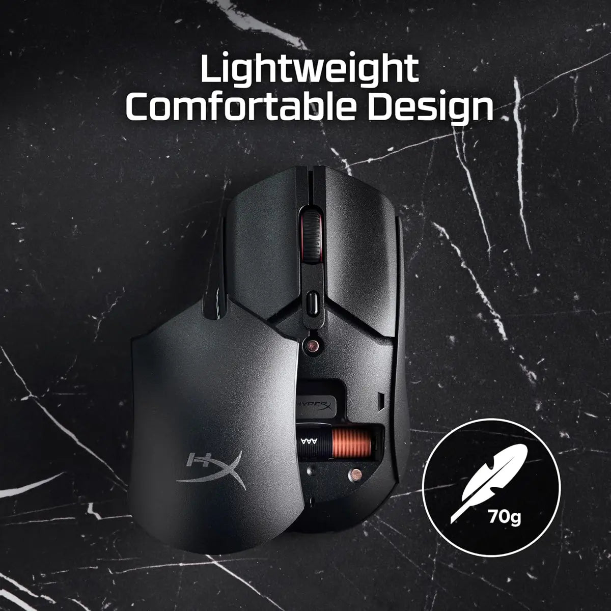 HyperX Pulsefire Haste 2 Core Wireless Gaming Mouse - Black
