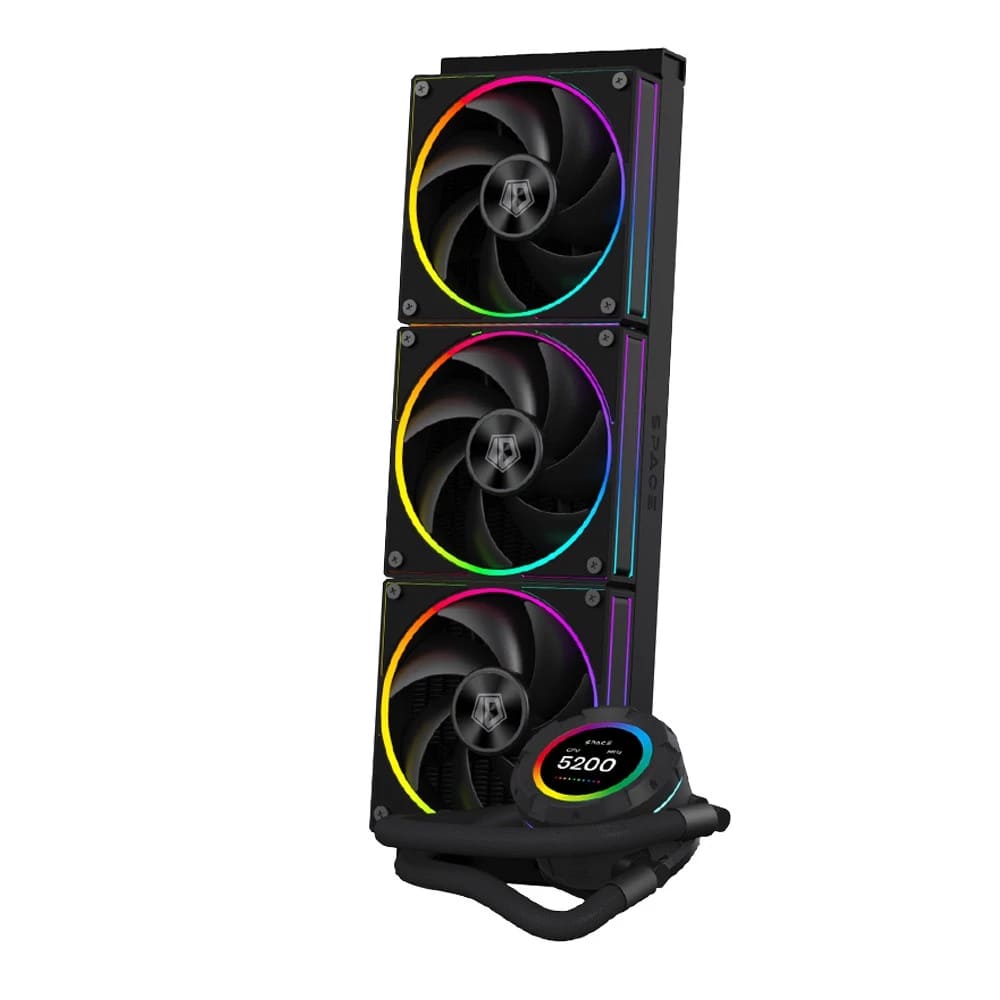 ID-COOLING SL360 CPU Liquid Cooler with LCD Display - Black