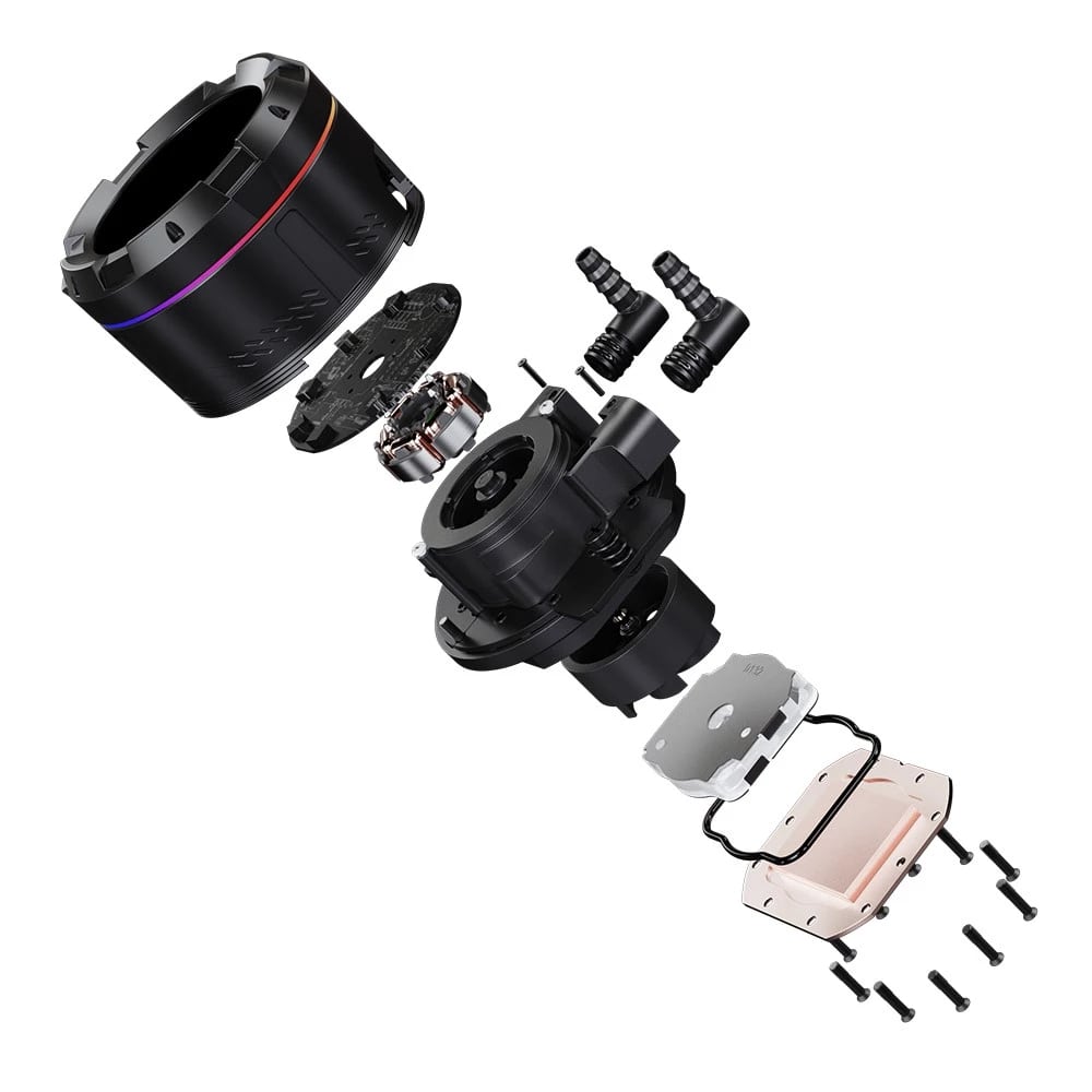 ID-COOLING SL360 CPU Liquid Cooler with LCD Display - Black