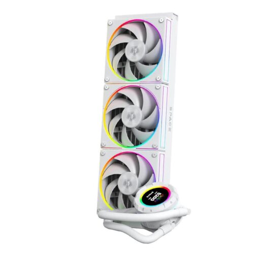 ID-COOLING SL360 CPU Liquid Cooler with LCD Display - White