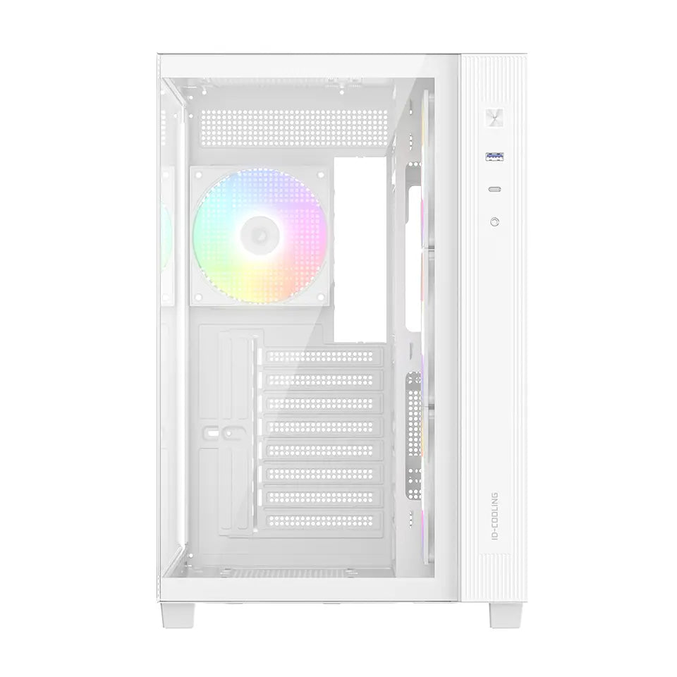 ID-Cooling View 510 ARGB Panoramic ATX PC Case - White