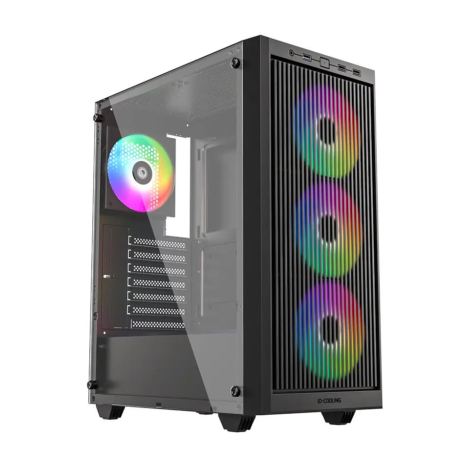 ID-Cooling Ware 310 ARGB ATX PC Case - Black