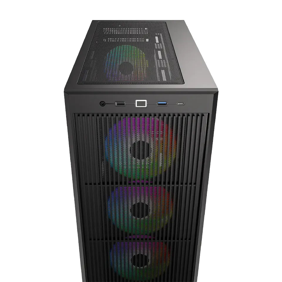 ID-Cooling Ware 510 ARGB ATX PC Case - Black