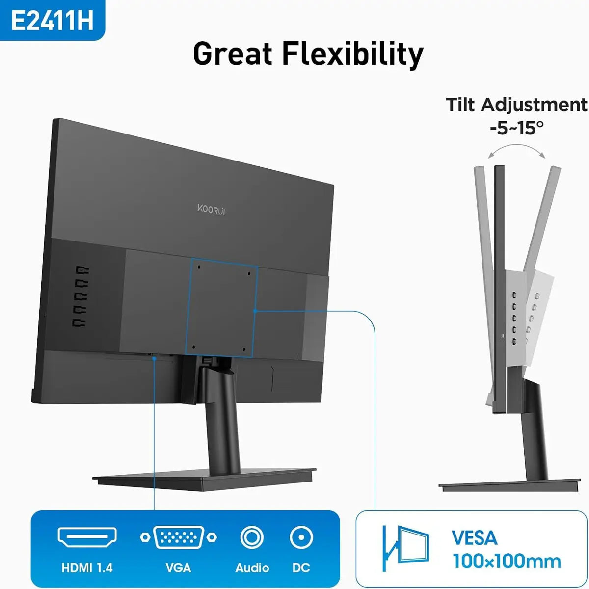 Koorui E2411H 24-inch IPS FHD 120Hz Gaming Monitor