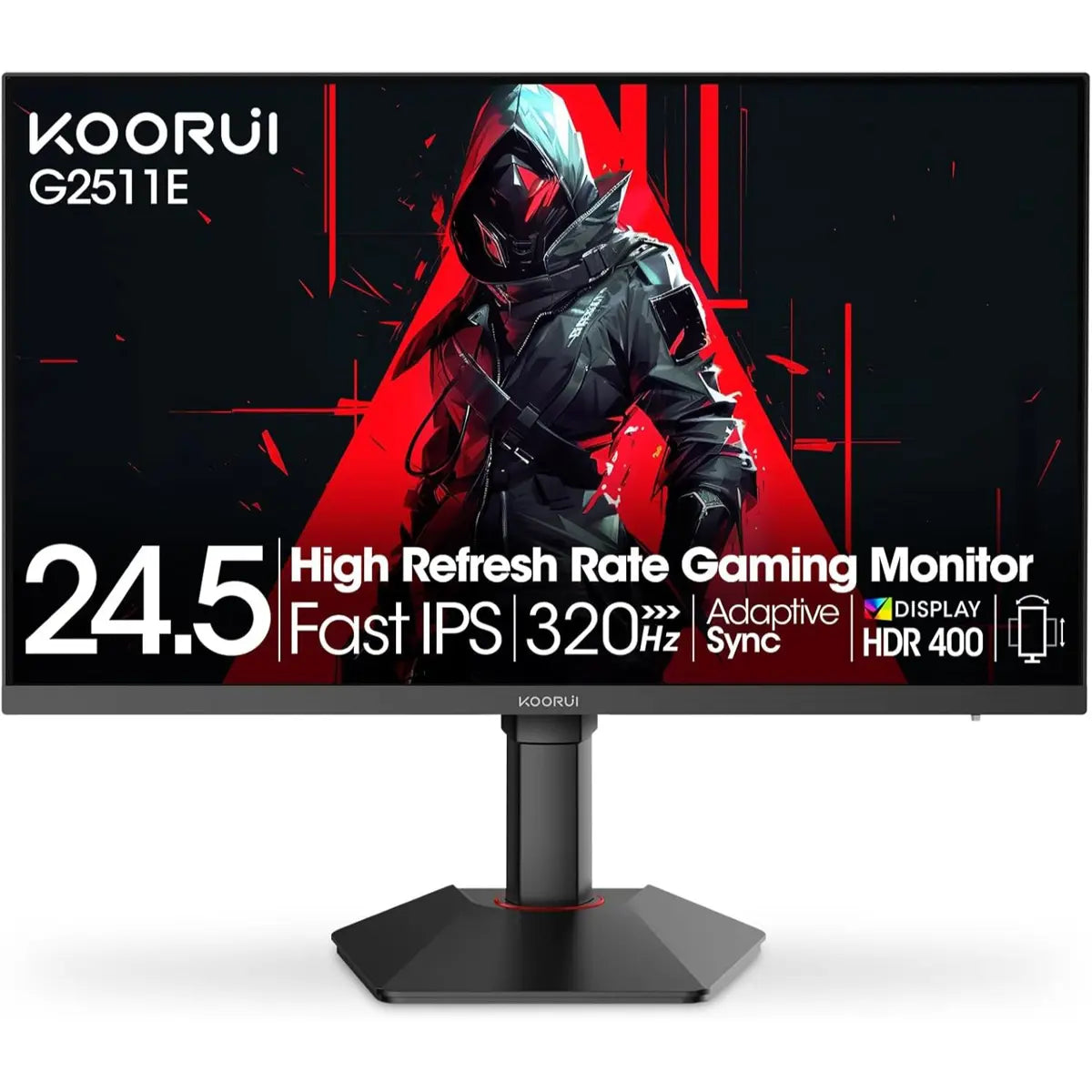 Koorui G2511E 24.5 Inch 320hz, 1ms, FHD, IPS, HDR400 Gaming Monitor