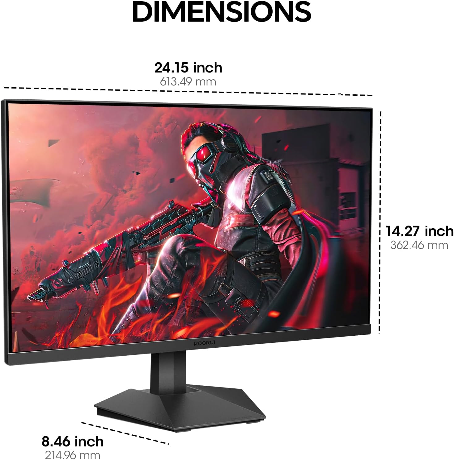KOORUI G2711P 27 Inch, 200hz, FHD Gaming Monitor - PakByte Computers